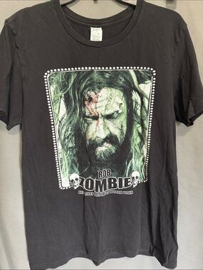Black Graphic Band Tee - Rob Zombie Inspired